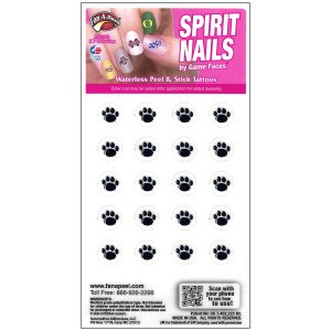 fingernail tattoos paw prints